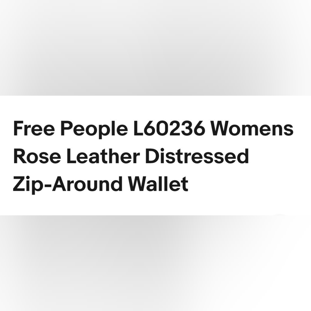 Free People Vegan Wallet Distressed - Picture 8 of 8